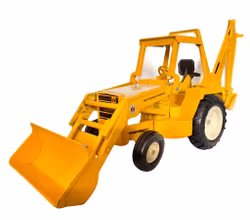 Zabytkowa koparko-ładowarka Ertl International Harvester – odlew metalowy – wyprodukowano w USA