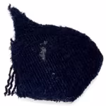 Antik silvertrådsbroderad krona, 1800-tal, handsytt uniformsemblem