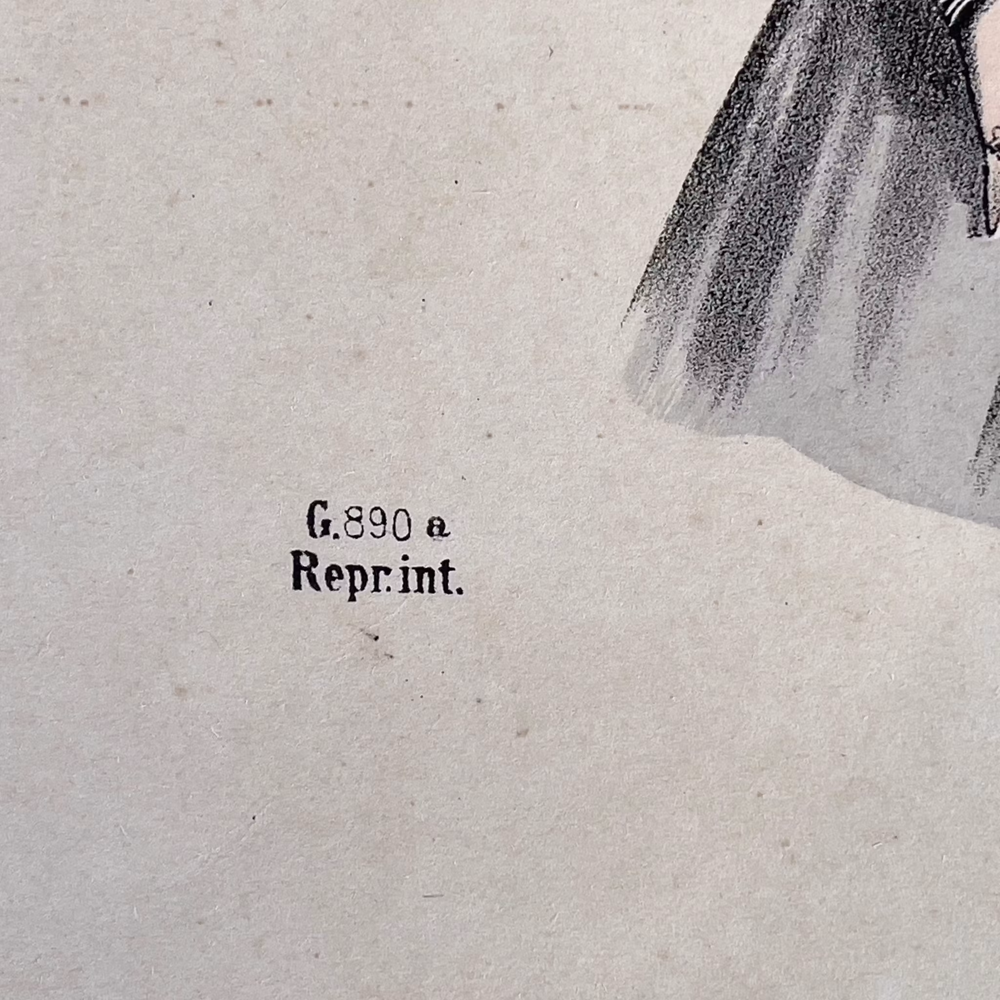 Older print - Fashion illustration by C. Heinemann - circa 1890-1910