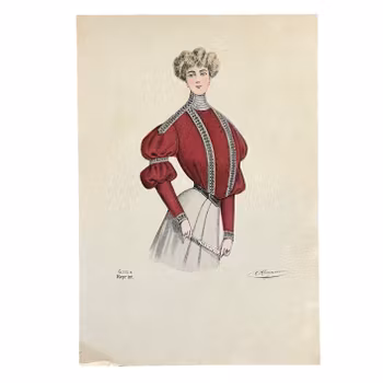 Vanhempi vedos - C. Heinemannin muotikuvitus - noin 1890-1910