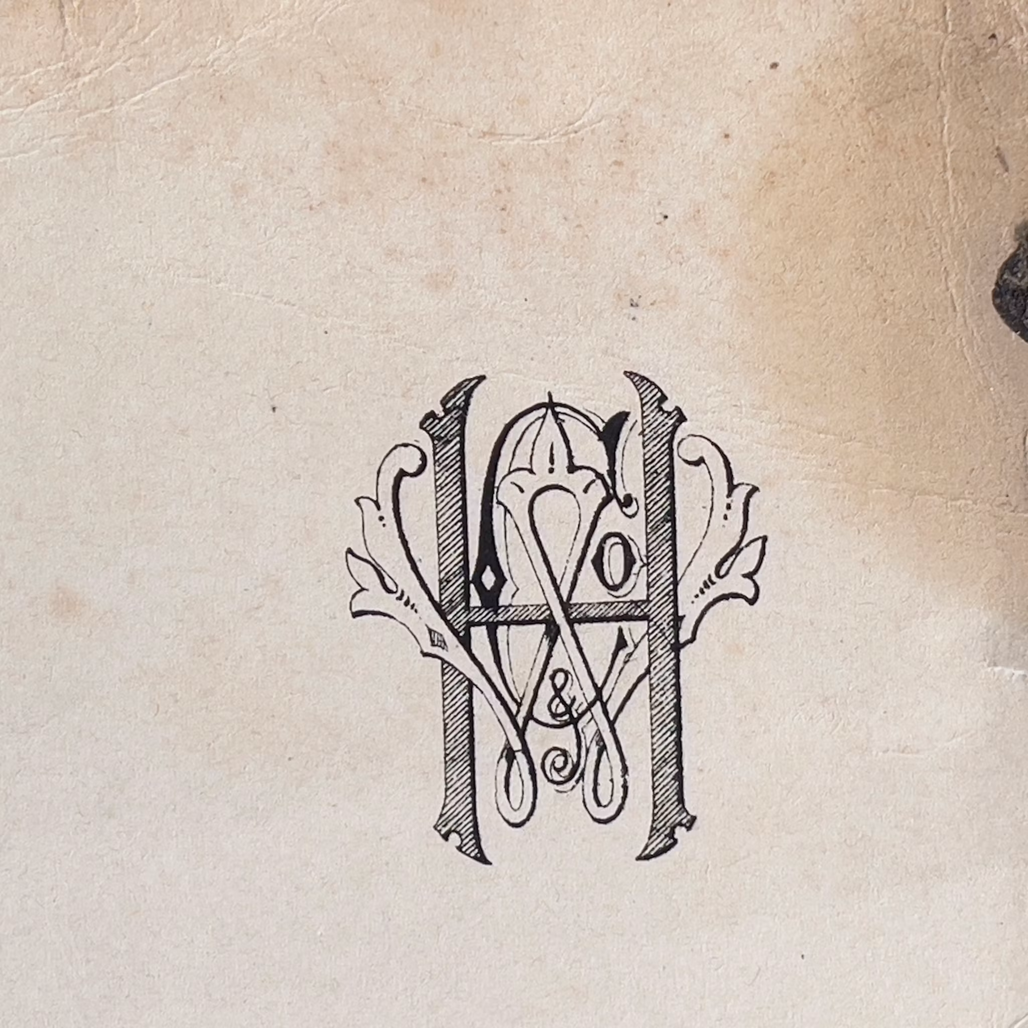 Antikk moteplakat H & H - ca. 1885-1905 - Håndkolorert litografi