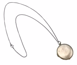 Antyczny podwójny medalion - Model okrągły z grawerowanym monogramem