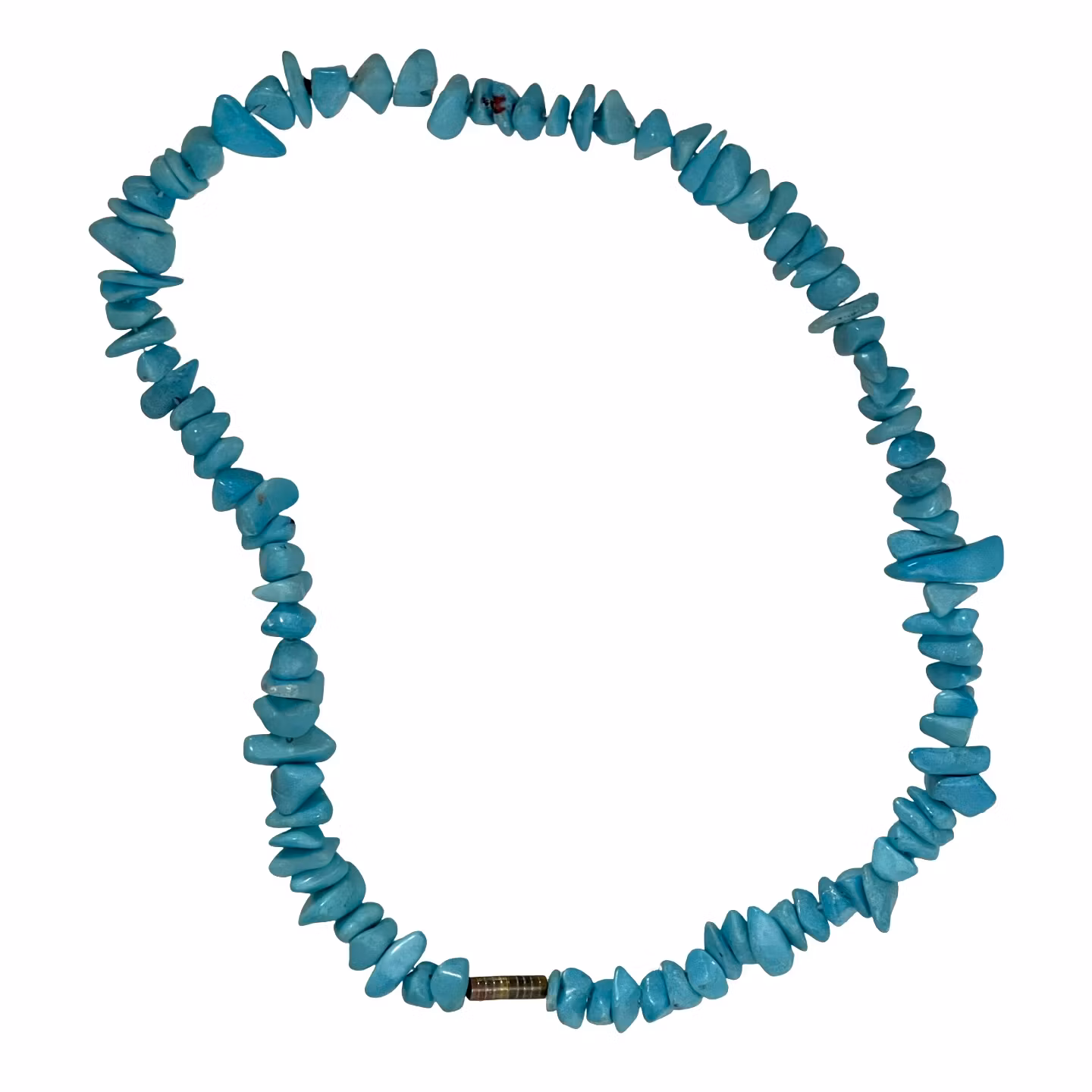 Vintage halskæde - Howlit/Magnesit turkisfarvet halskæde med sten