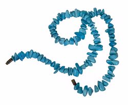 Vintage halskæde - Howlit/Magnesit turkisfarvet halskæde med sten