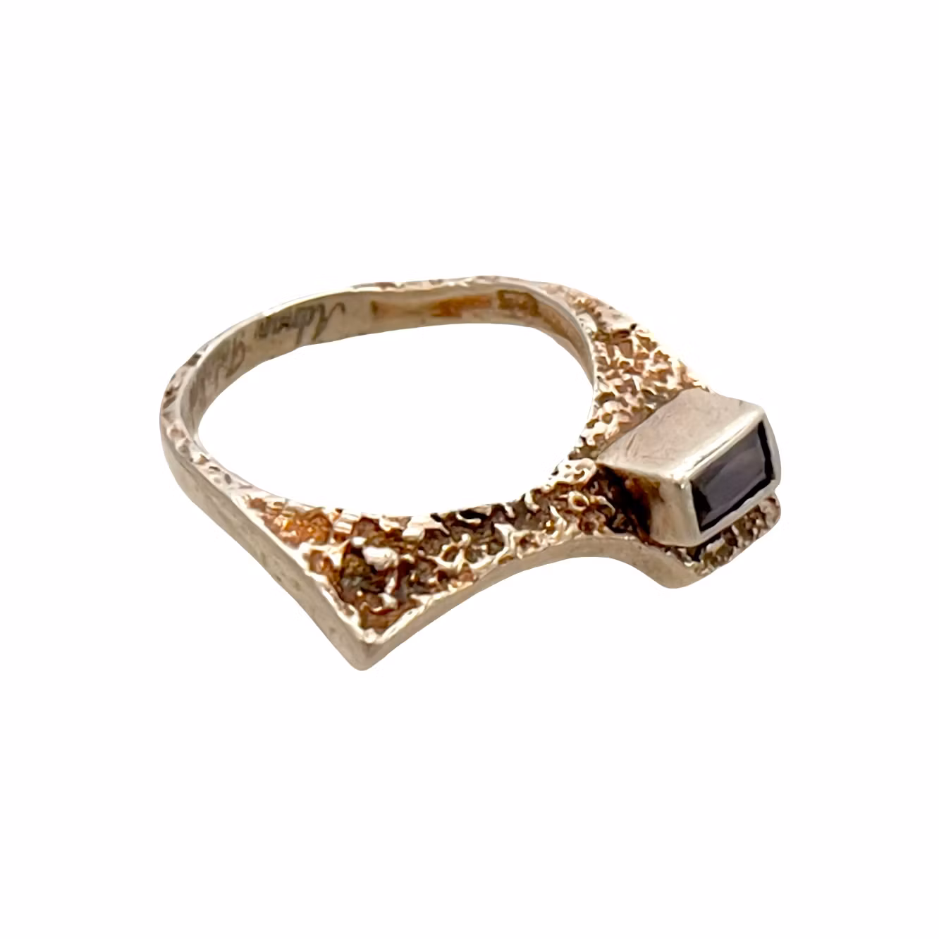 Adnan Talalini - Håndlavet sølvring - Unikt design med ametyst