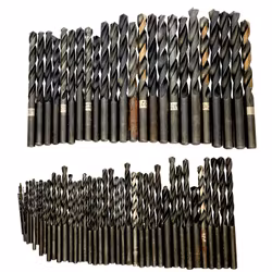 Duża partia wierteł do metalu HSS / wierteł do stali - różne rozmiary - Większość nieużywana
