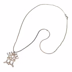 Vintage silver necklace - Frank Juhl's 925 design - Tree of Life pattern / organic style, Norway