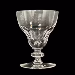 Vinglas / Likörglas - Set om 8 st - Handblåst kristall i klassisk fasett slipad design