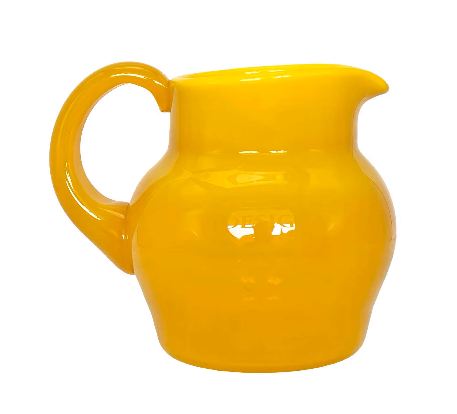 Erik Höglund - Brocca in vetro giallo - Boda, vetro artistico svedese