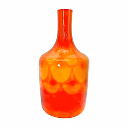 Vase i kunstglass - Påfugl - Elme glassverk