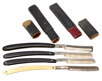 Parti vintage rakknivar - Eskilstuna & Solingen 4 st