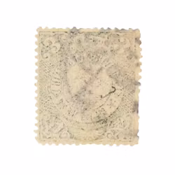 Antikt kinesiskt frimärke - Qing dynastin, 3 Cents (Drakmotiv)