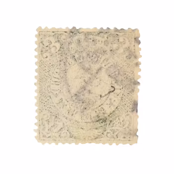 Francobollo cinese antico - Dinastia Qing, 3 centesimi (motivo del drago)