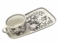 Vintage Arabia - Frukosttallrik med kopp, Emilia - Raija Uosikkinen - Finland