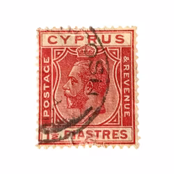 CYPRUS - 12 PIASTRES Kung George V - Postage & Revenue