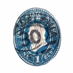 USA - Benjamin Franklin 1887-1894 - Präglat frankerings märke (Cut Square)