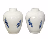 Royal Copenhagen - Blå Blomster Par vaser - 1:a sortering - Handmålade - Danmark