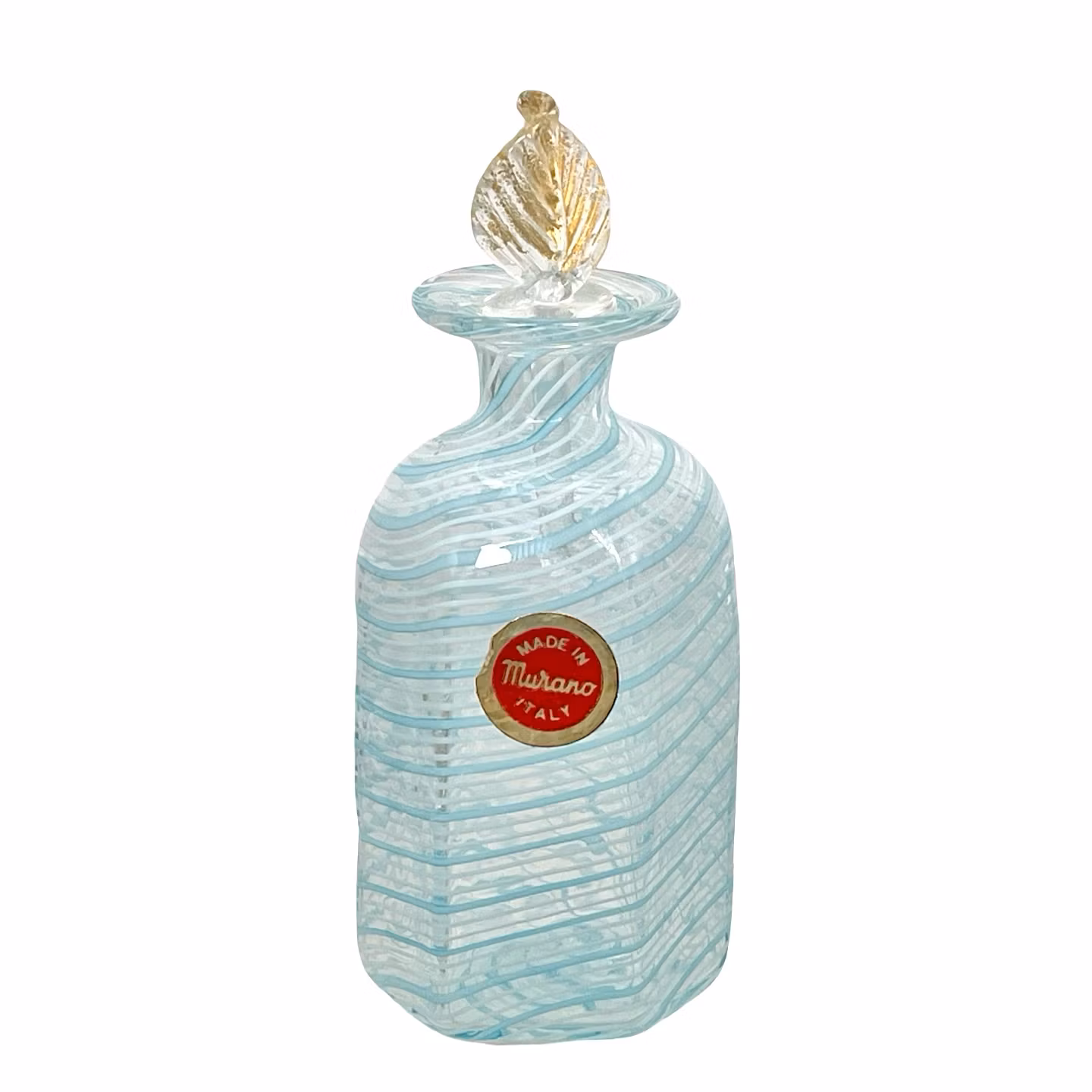 Äkta Murano parfymflaska med lock - Handgjort konstglas, Italien