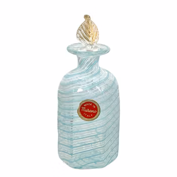 Äkta Murano parfymflaska med lock - Handgjort konstglas, Italien