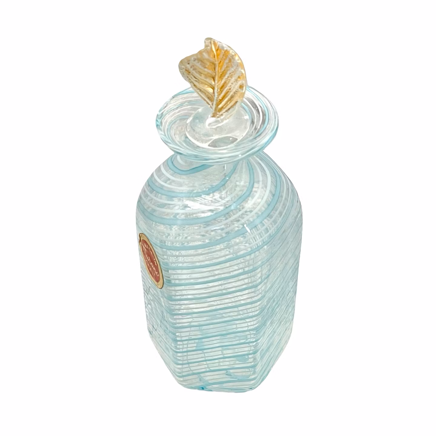 Äkta Murano parfymflaska med lock - Handgjort konstglas, Italien