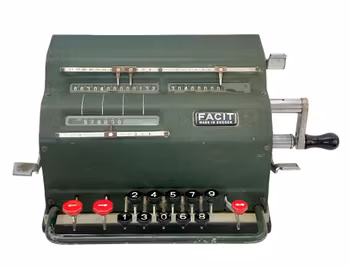 Vintage FACIT mekanisk räknemaskin - Sweden