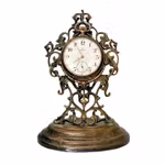 Antik Omega, Bienne Geneve, Fickur med Bordställ - Silver - Schweiziskt urverk