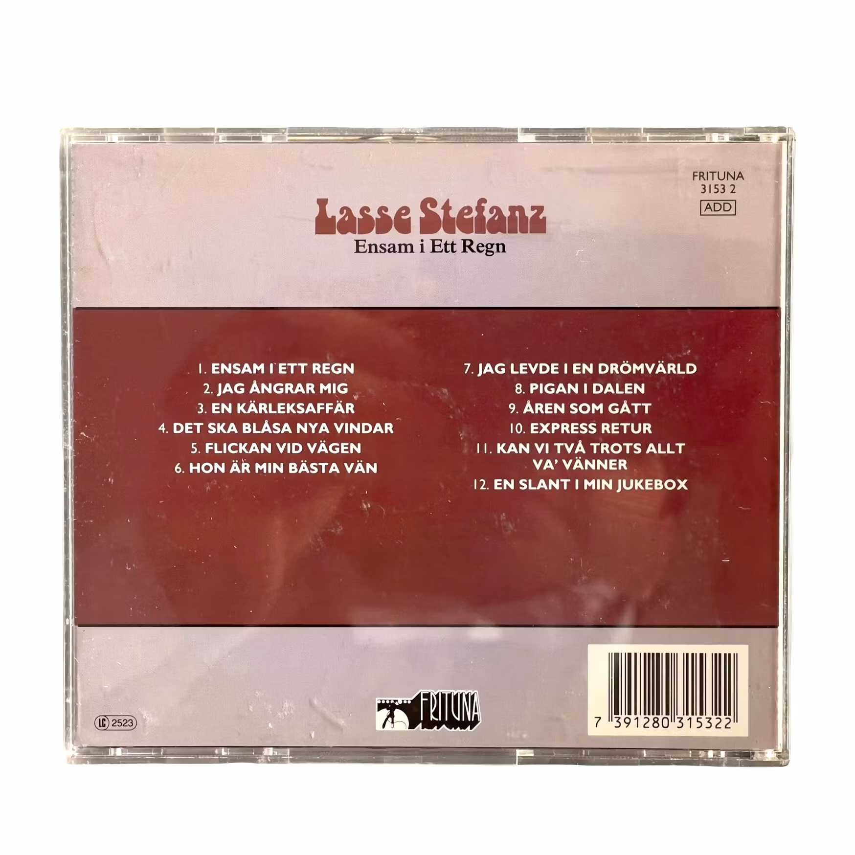 Lasse Stefanz - Ensam i ett regn (CD, Frituna)