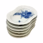 Royal Copenhagen - Blå Blomster små fat/skålar 6 st - Handmålade - Danmark