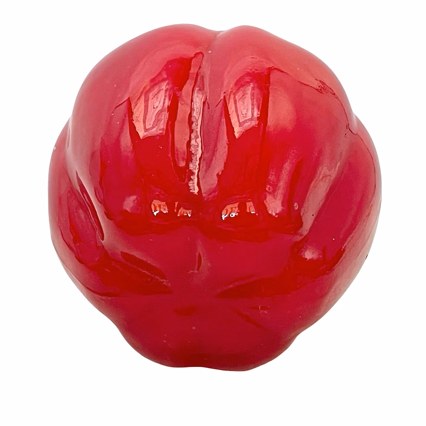 Dekorativ glasfigur - Röd paprika - Handgjord glas dekoration