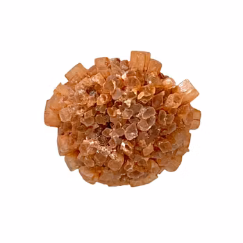 Naturalny klaster aragonitu - pomarańczowy kryształ (unikalny)