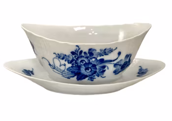 Royal Copenhagen - Sauce bowl, Blue Flowers - Hand painted porcelain - Denmark