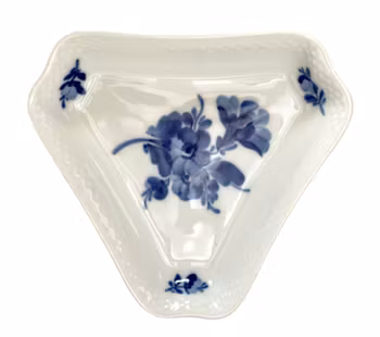 Royal Copenhagen - Blå Blomster - Trekantig skål - 1:a sort, Modell 8278 - Danmark