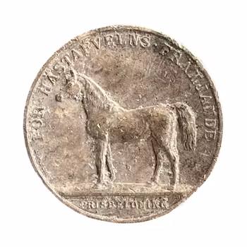 Silver Medal - Gustaf V - Adolf Lindberg 1910 - Horse Breeding - 990/1000 silver