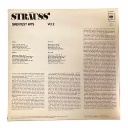 Johann Strauss - Greatest Hits Vol. 2 - Originalpress, CBS Harmony, Stereo