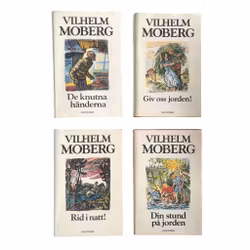 Exklusiv Boksamling - Vilhelm Moberg 4 klassiska inbundna originalutgåvor - Bonniers