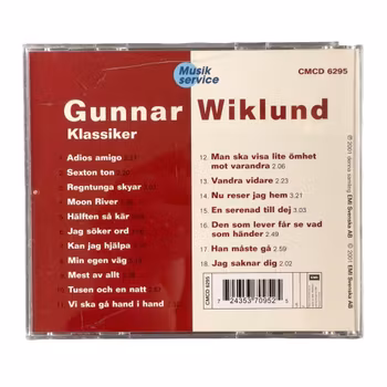 Gunnar Wiklund - Klassiker Original CD - Svensk schlage
