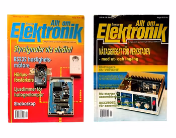 Allt om elektronik - Stor retrosamling - 12 styck