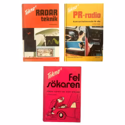 Vintage tekniska böcker - Tekno serien - 3 st