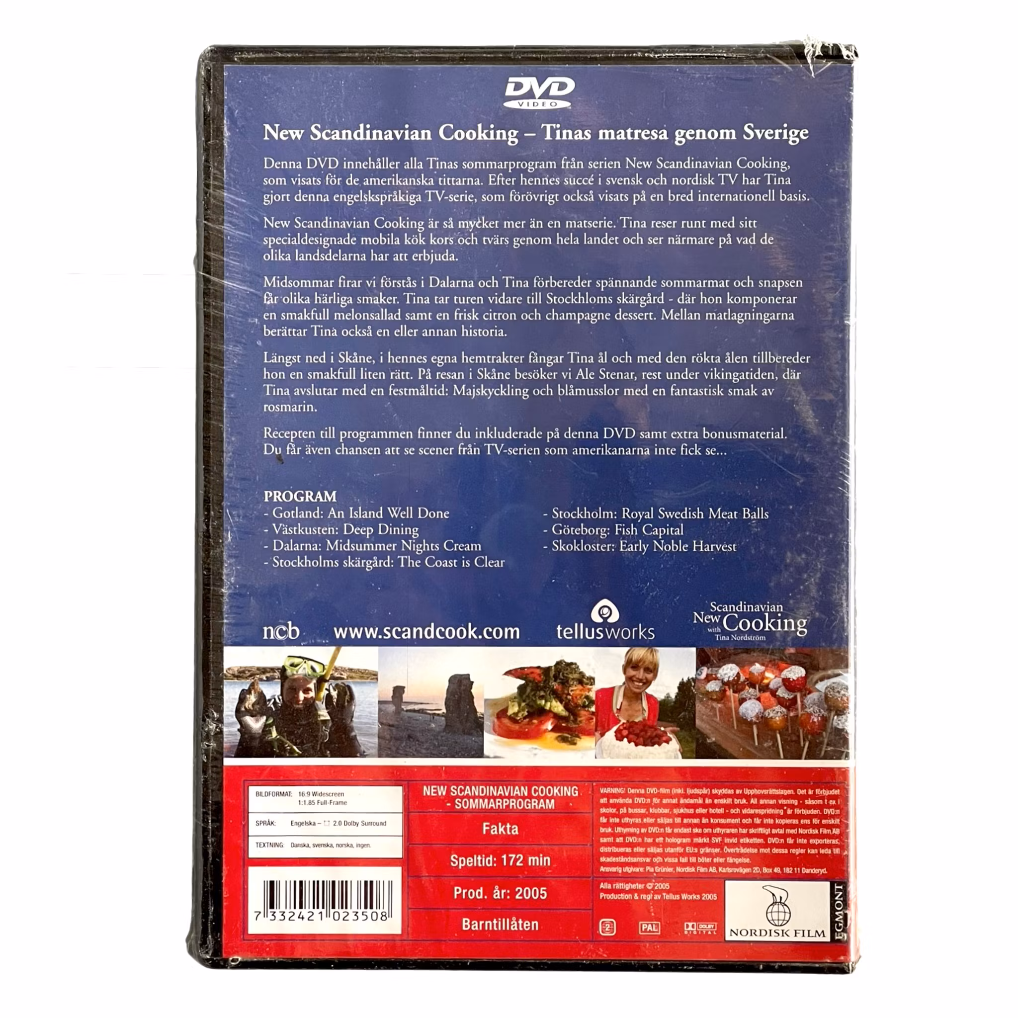 Ny skandinavisk matlaging - Tinas matreise gjennom Sverige - Ny innpakket DVD