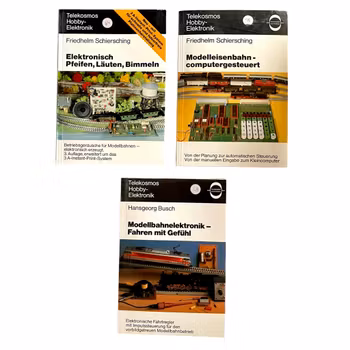 Telekosmos Hobby Elektronik - 3 klassiska böcker - Modelljärnväg, elektronik & styrning, Tyskland