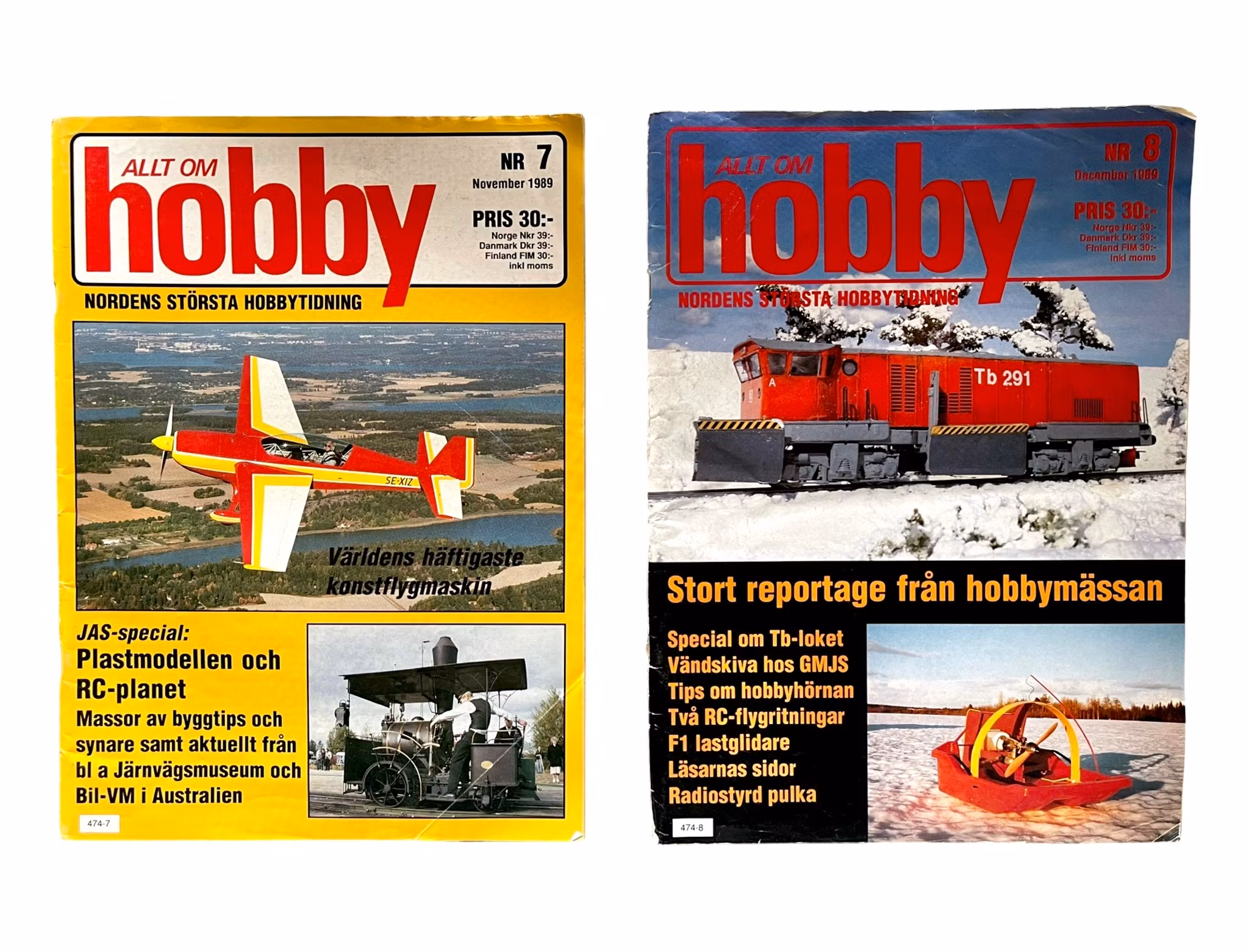 ALLT OM HOBBY - Komplett årgång 1989 (Nr 1-8)