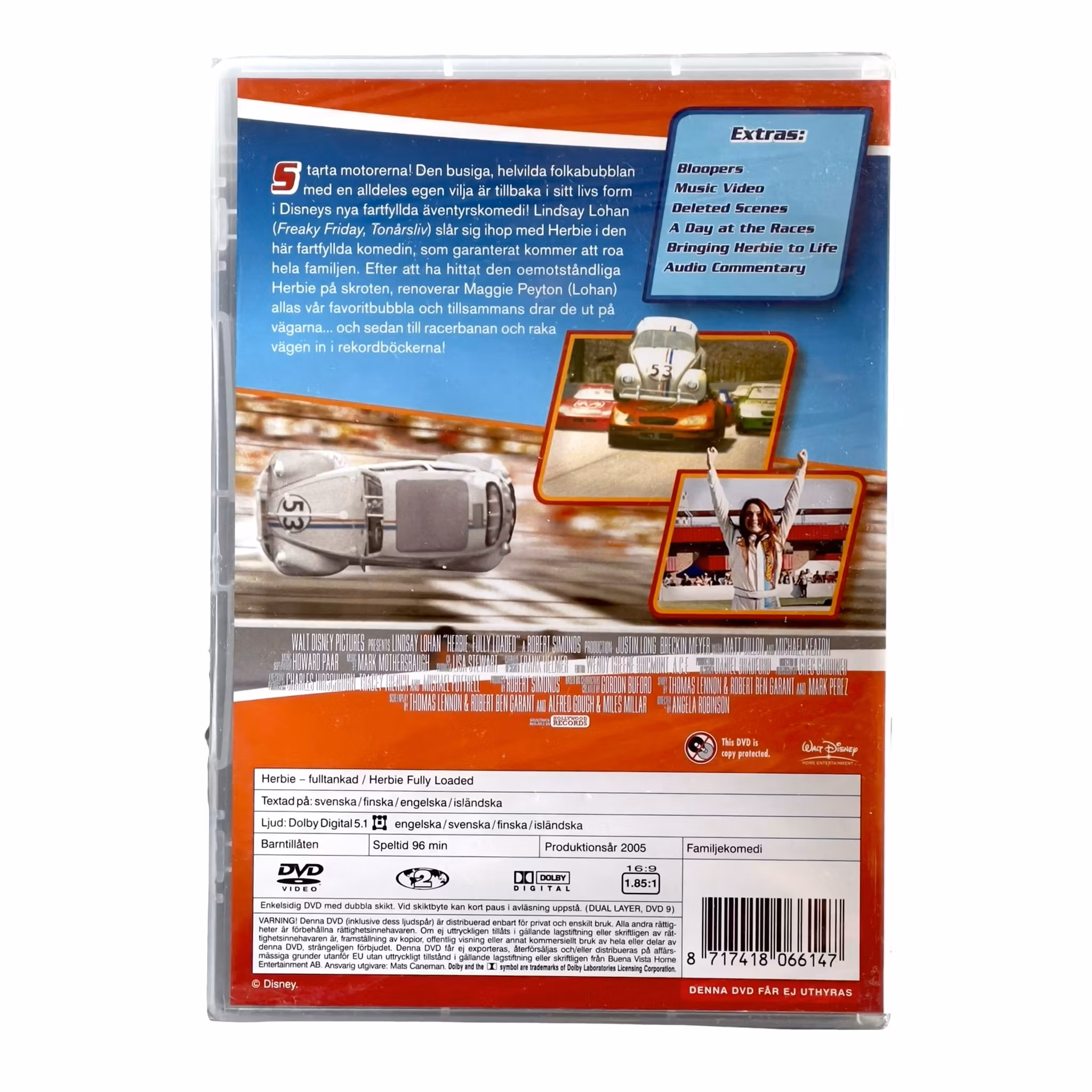 Herbie - Fullt fueled, ny innpakket DVD - svensk utgave - Disney Classics