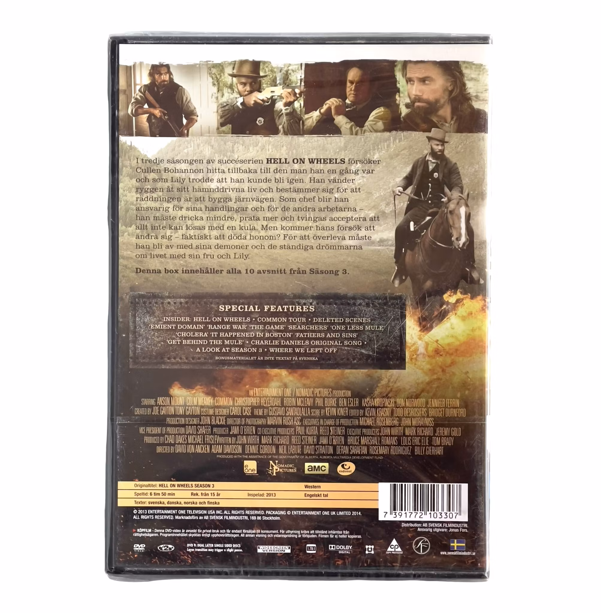 Hell on Wheels - Säsong 3 - Ny Inplastad DVD Box - 3 skivor