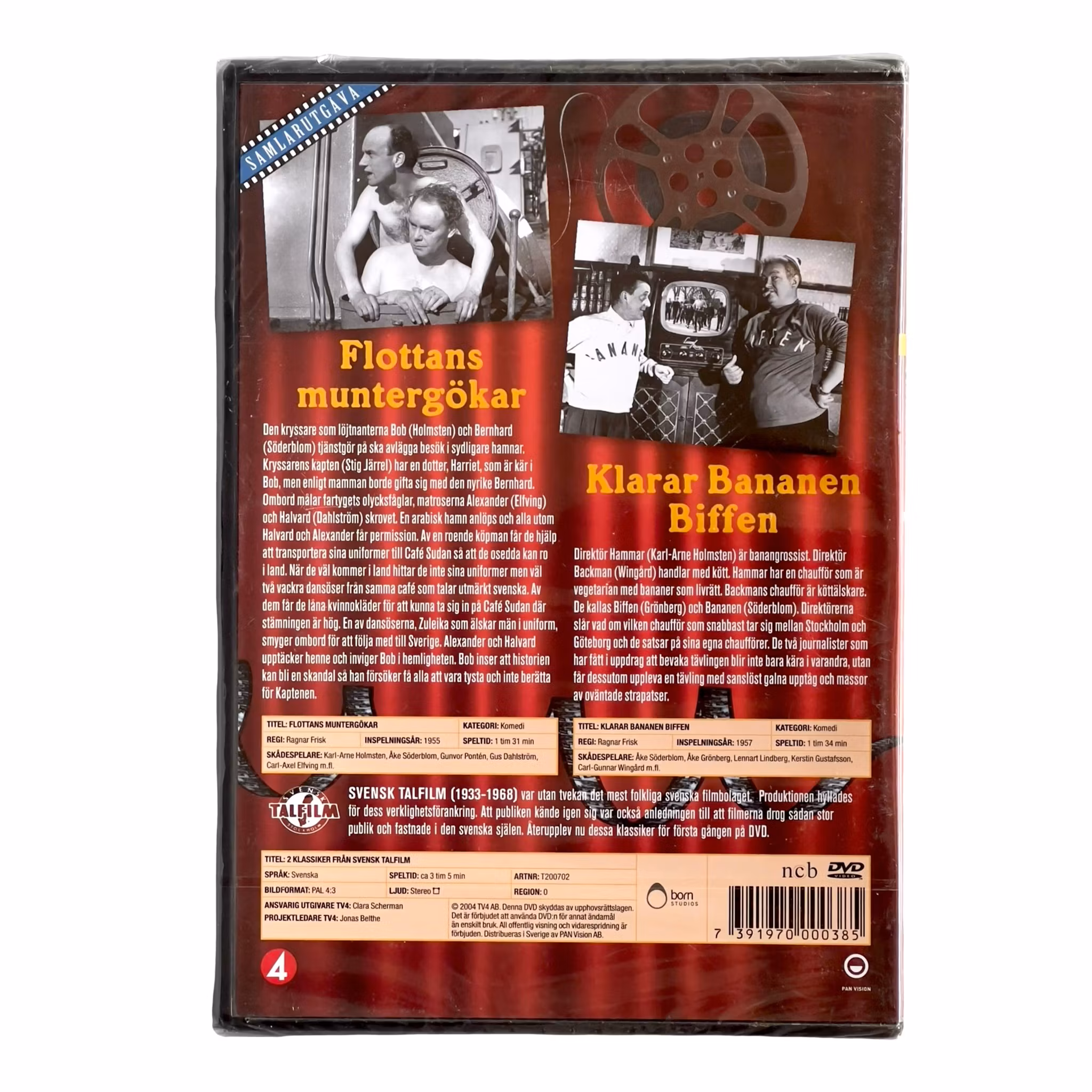 2 klassiska svenska komedier (1950-tal) Ny Inplastad DVD