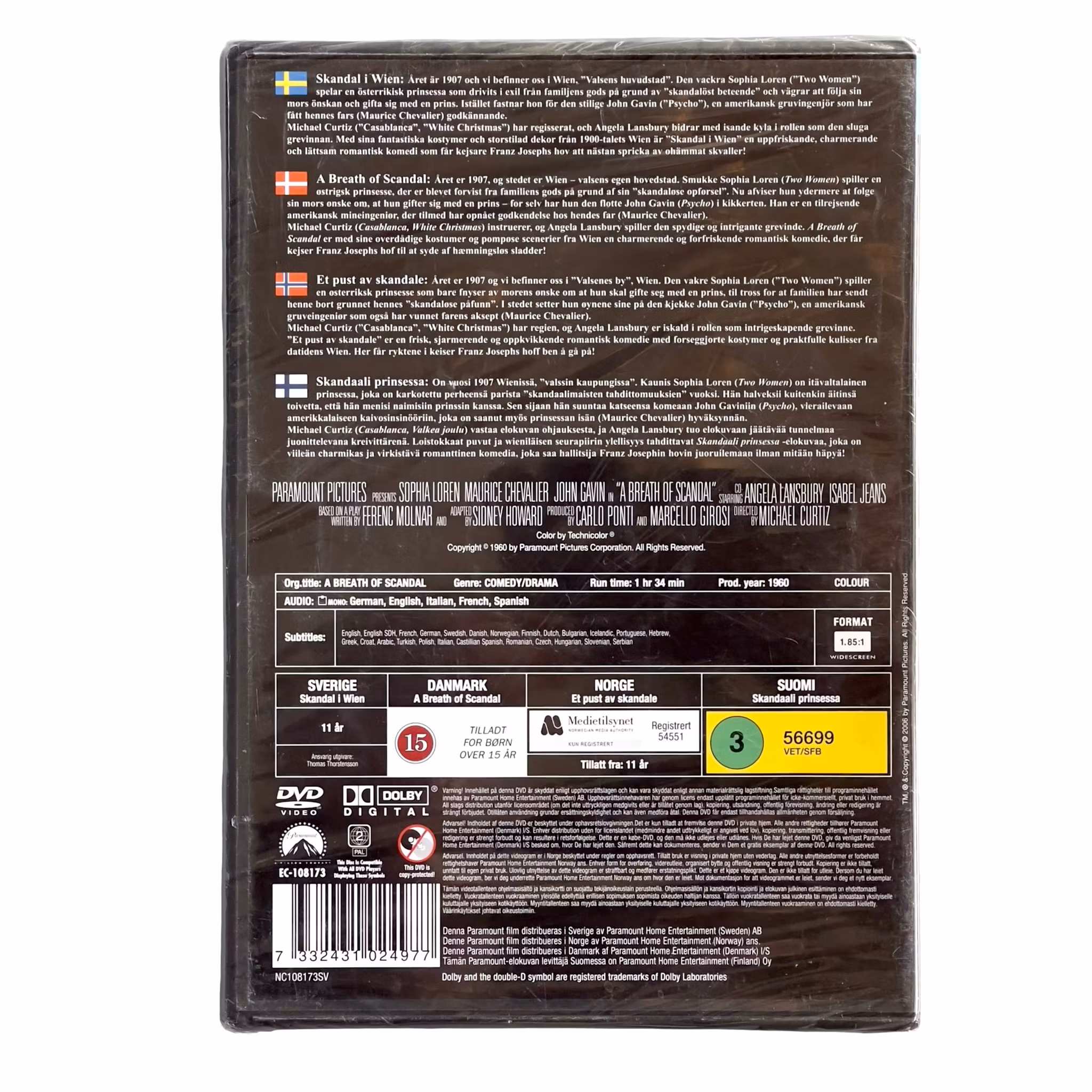 A Breath of Scandal - Ny Inplastad DVD - Paramount Collection