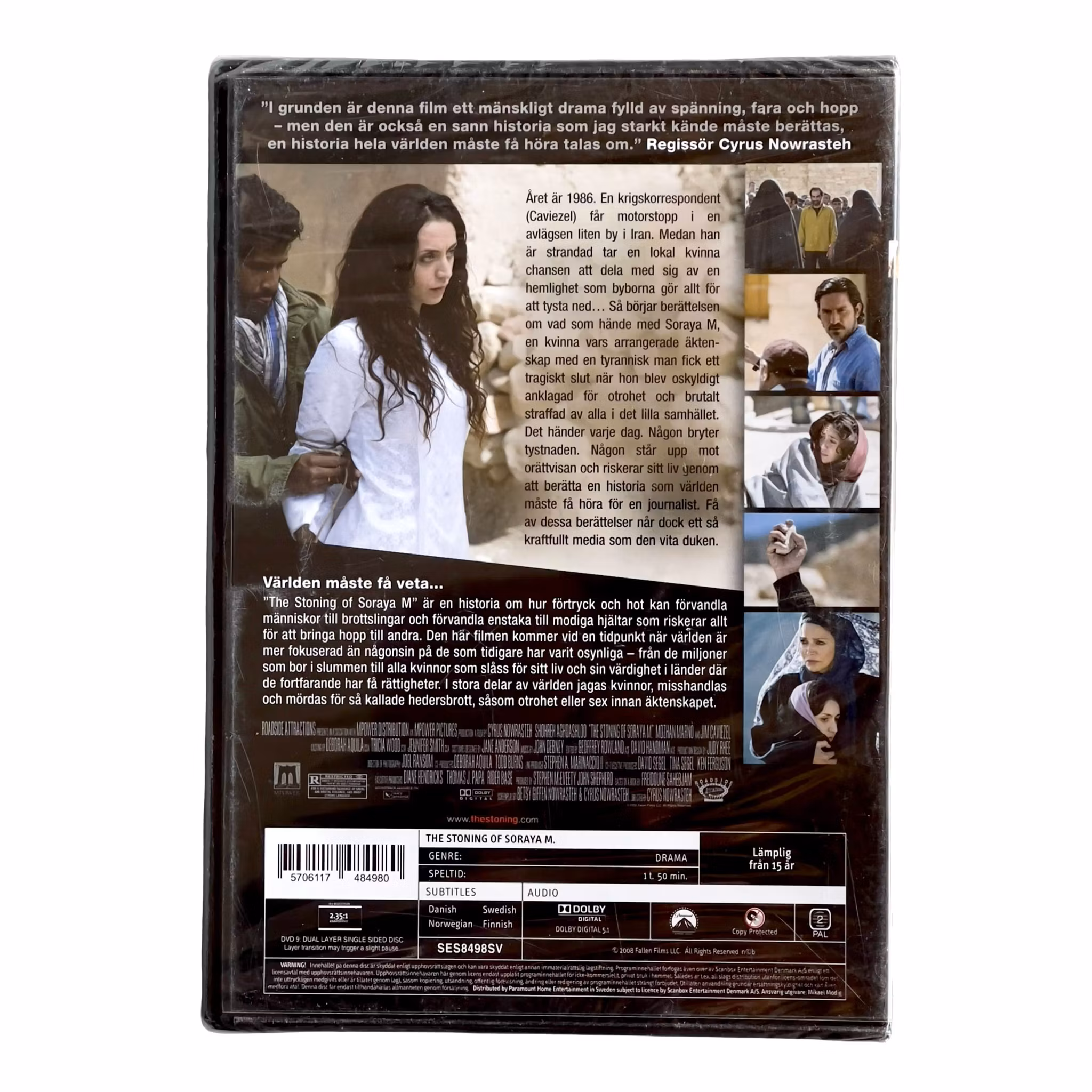 La lapidación de Soraya M. - Nuevo DVD envuelto