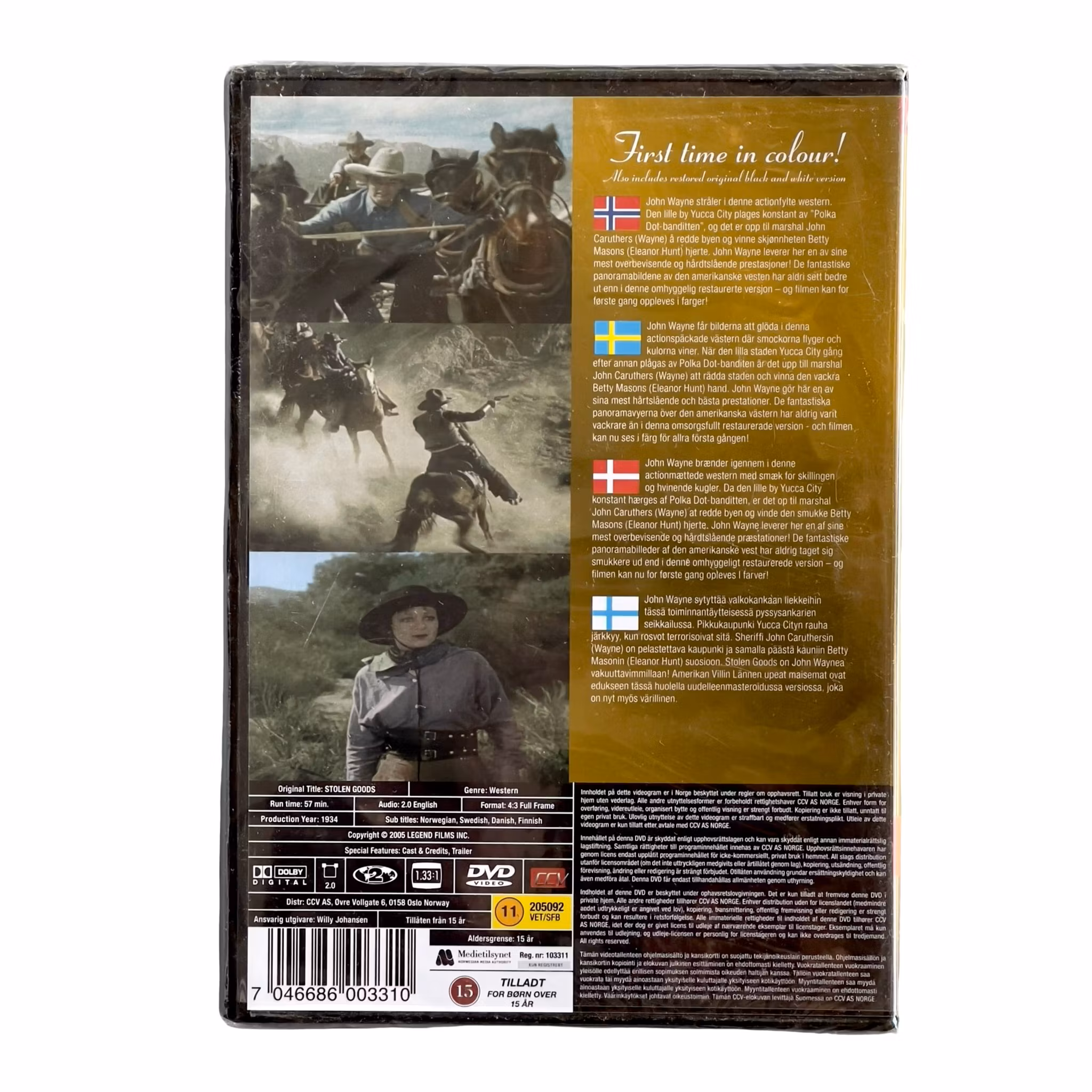 John Wayne in Color: Stolen Goods - Ny Inplastad DVD