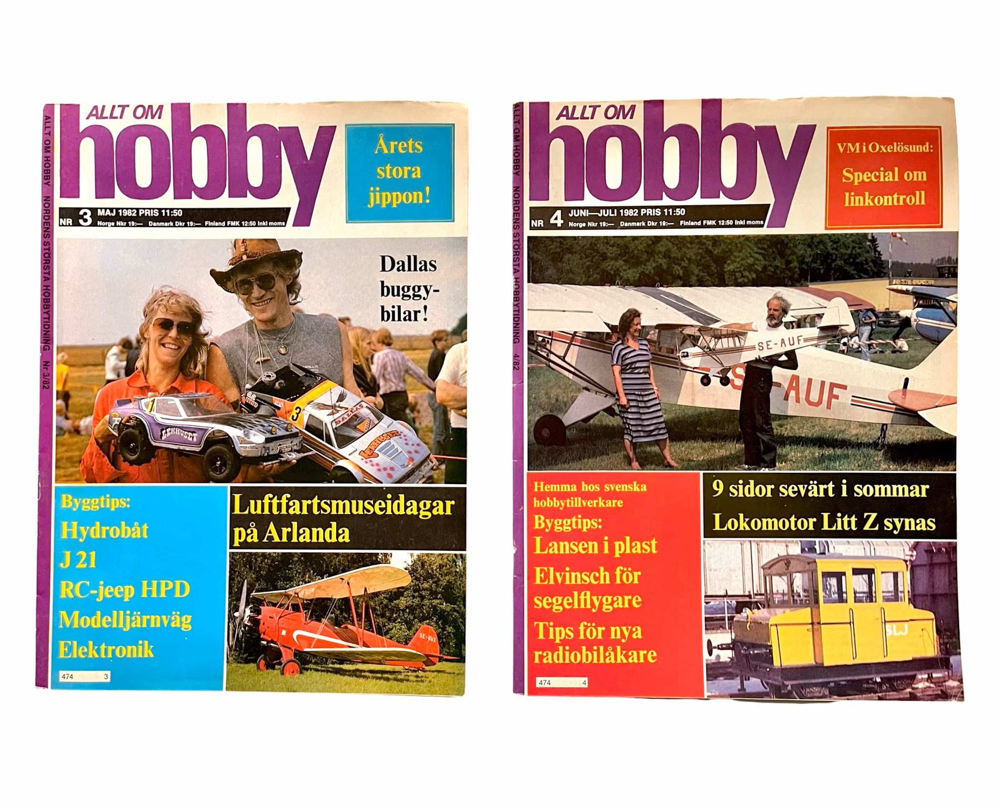 Allt om Hobby - Komplett samling 1982 (Nr 1-8) Reklambroschyrer / Modellhobby