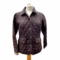 Barbour quiltad damjacka - Vintage - Ny & oanvänd - Brun - EU 34 / UK 8