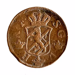 Antikk svensk mynt - 2 Øre SM - 1768 - Kobber